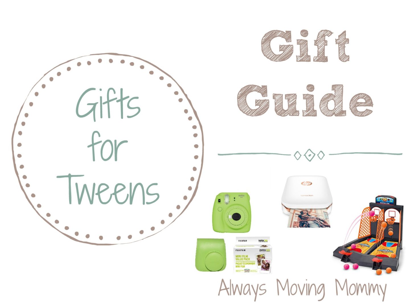 Gift Guide: Gift Ideas for Tweens | Always Moving Mommy | Tweens can be tricky to buy for but with this list, you'll have a good shot at getting them something they'll love
