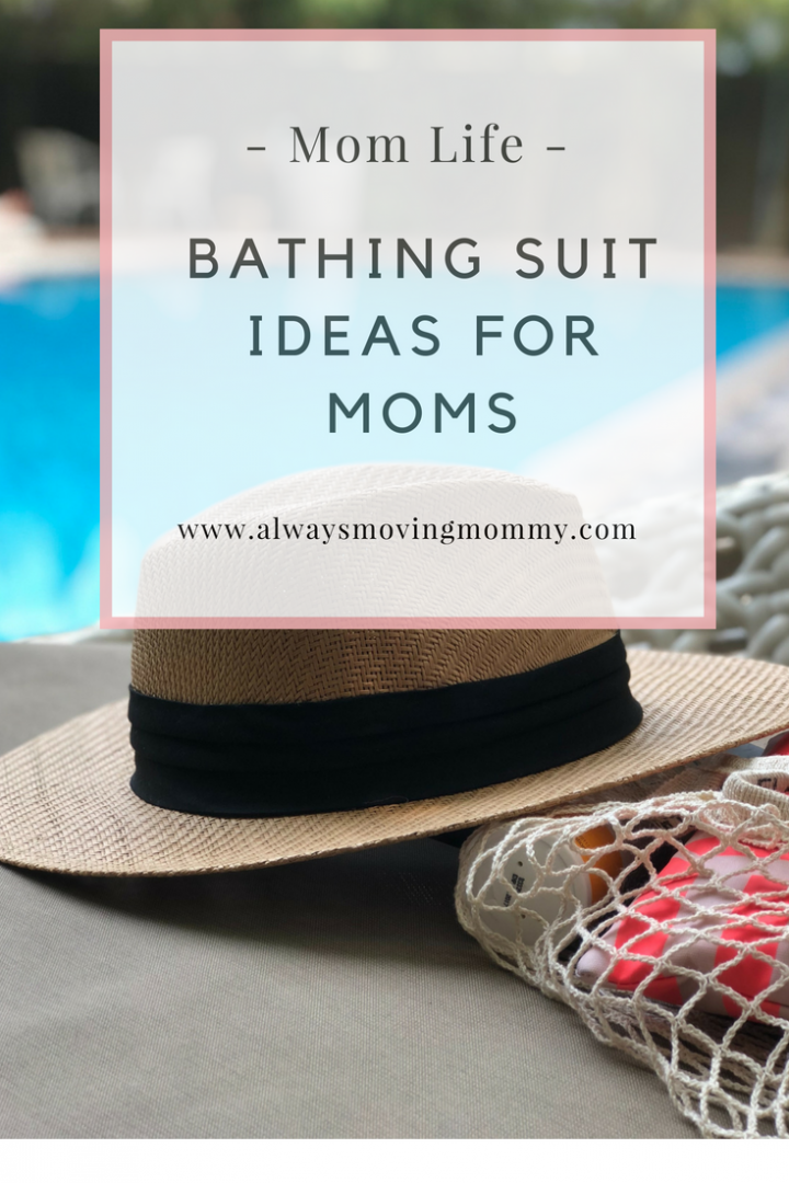 Bathing Suits to Compliment Mom Bodies | AlwaysMovingMommy.com | Don't miss out on the fun this summer! Find your perfect bathing suit so you can cool off with the kids in the pool or at the beach. 
