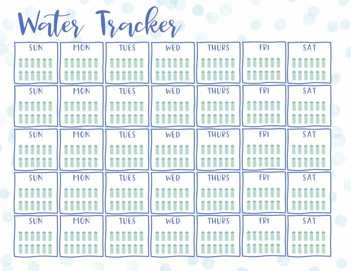 Daily Habit Tracker for Drinking Water