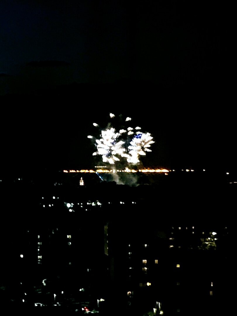Watching fireworks from your Good Neighbor Hotel